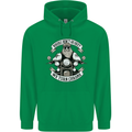 Bikers Don't Go Grey Motorbike Motorcycle Mens 80% Cotton Hoodie Irish Green