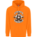 Bikers Don't Go Grey Motorbike Motorcycle Mens 80% Cotton Hoodie Orange