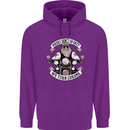 Bikers Don't Go Grey Motorbike Motorcycle Mens 80% Cotton Hoodie Purple