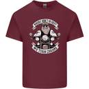 Bikers Don't Go Grey Motorbike Motorcycle Mens Cotton T-Shirt Tee Top Maroon