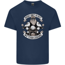Bikers Don't Go Grey Motorbike Motorcycle Mens Cotton T-Shirt Tee Top Navy Blue