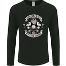 Bikers Don't Go Grey Motorbike Motorcycle Mens Long Sleeve T-Shirt Black