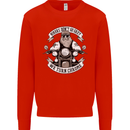 Bikers Don't Go Grey Motorbike Motorcycle Mens Sweatshirt Jumper Bright Red