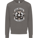 Bikers Don't Go Grey Motorbike Motorcycle Mens Sweatshirt Jumper Charcoal