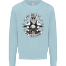 Bikers Don't Go Grey Motorbike Motorcycle Mens Sweatshirt Jumper Light Blue