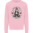 Bikers Don't Go Grey Motorbike Motorcycle Mens Sweatshirt Jumper Light Pink