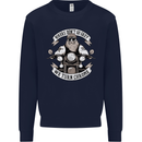 Bikers Don't Go Grey Motorbike Motorcycle Mens Sweatshirt Jumper Navy Blue