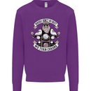 Bikers Don't Go Grey Motorbike Motorcycle Mens Sweatshirt Jumper Purple