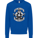Bikers Don't Go Grey Motorbike Motorcycle Mens Sweatshirt Jumper Royal Blue