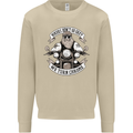 Bikers Don't Go Grey Motorbike Motorcycle Mens Sweatshirt Jumper Sand