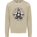 Bikers Don't Go Grey Motorbike Motorcycle Mens Sweatshirt Jumper Sand