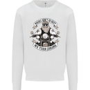 Bikers Don't Go Grey Motorbike Motorcycle Mens Sweatshirt Jumper White