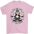 Bikers Don't Go Grey Motorbike Motorcycle Mens T-Shirt Cotton Gildan Light Pink