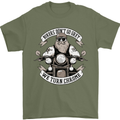 Bikers Don't Go Grey Motorbike Motorcycle Mens T-Shirt Cotton Gildan Military Green