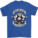 Bikers Don't Go Grey Motorbike Motorcycle Mens T-Shirt Cotton Gildan Royal Blue