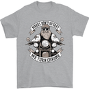 Bikers Don't Go Grey Motorbike Motorcycle Mens T-Shirt Cotton Gildan Sports Grey