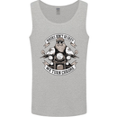 Bikers Don't Go Grey Motorbike Motorcycle Mens Vest Tank Top Sports Grey