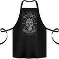 Bikers Gang Motorcycle Motorbike Skull Rock Cotton Apron 100% Organic Black