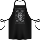 Bikers Gang Motorcycle Motorbike Skull Rock Cotton Apron 100% Organic Black