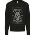 Bikers Gang Motorcycle Motorbike Skull Rock Kids Sweatshirt Jumper Black