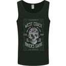 Bikers Gang Motorcycle Motorbike Skull Rock Mens Vest Tank Top Black