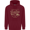 Bikers Speedway Racing Childrens Kids Hoodie Maroon
