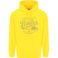 Bikers Speedway Racing Childrens Kids Hoodie Yellow
