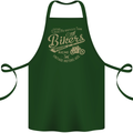 Bikers Speedway Racing Cotton Apron 100% Organic Forest Green