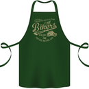 Bikers Speedway Racing Cotton Apron 100% Organic Forest Green