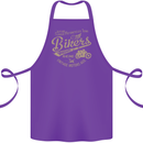 Bikers Speedway Racing Cotton Apron 100% Organic Purple