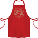 Bikers Speedway Racing Cotton Apron 100% Organic Red