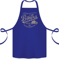 Bikers Speedway Racing Cotton Apron 100% Organic Royal Blue