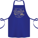 Bikers Speedway Racing Cotton Apron 100% Organic Royal Blue