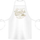 Bikers Speedway Racing Cotton Apron 100% Organic White