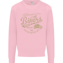 Bikers Speedway Racing Kids Sweatshirt Jumper Light Pink