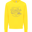 Bikers Speedway Racing Kids Sweatshirt Jumper Yellow