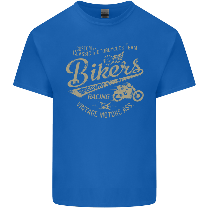 Bikers Speedway Racing Kids T-Shirt Childrens Royal Blue