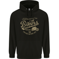 Bikers Speedway Racing Mens 80% Cotton Hoodie Black