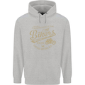 Bikers Speedway Racing Mens 80% Cotton Hoodie Sports Grey