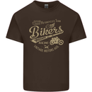 Bikers Speedway Racing Mens Cotton T-Shirt Tee Top Dark Chocolate