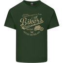 Bikers Speedway Racing Mens Cotton T-Shirt Tee Top Forest Green