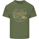 Bikers Speedway Racing Mens Cotton T-Shirt Tee Top Military Green
