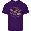 Bikers Speedway Racing Mens Cotton T-Shirt Tee Top Purple
