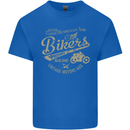 Bikers Speedway Racing Mens Cotton T-Shirt Tee Top Royal Blue