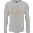 Bikers Speedway Racing Mens Long Sleeve T-Shirt Sports Grey