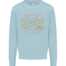 Bikers Speedway Racing Mens Sweatshirt Jumper Light Blue