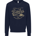 Bikers Speedway Racing Mens Sweatshirt Jumper Navy Blue