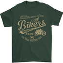 Bikers Speedway Racing Mens T-Shirt Cotton Gildan Forest Green