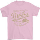 Bikers Speedway Racing Mens T-Shirt Cotton Gildan Light Pink