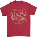 Bikers Speedway Racing Mens T-Shirt Cotton Gildan Red